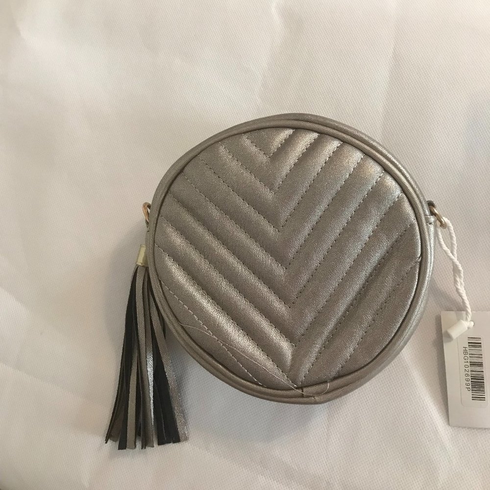 Brand New Pewter Crossbody/Fanny Pack